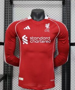 25-26 Liverpool Home Long Sleeve, Player