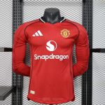 25-26 Manchester United Home Long Sleeve, Player