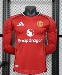25-26 Manchester United Home Long Sleeve, Player
