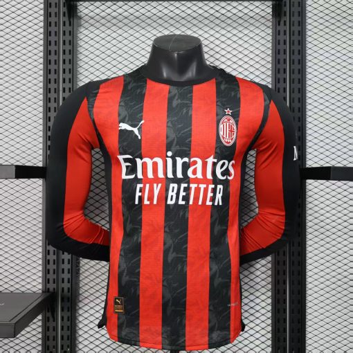 25-26 AC Milan, Home, Long sleeves, Player - Image 9